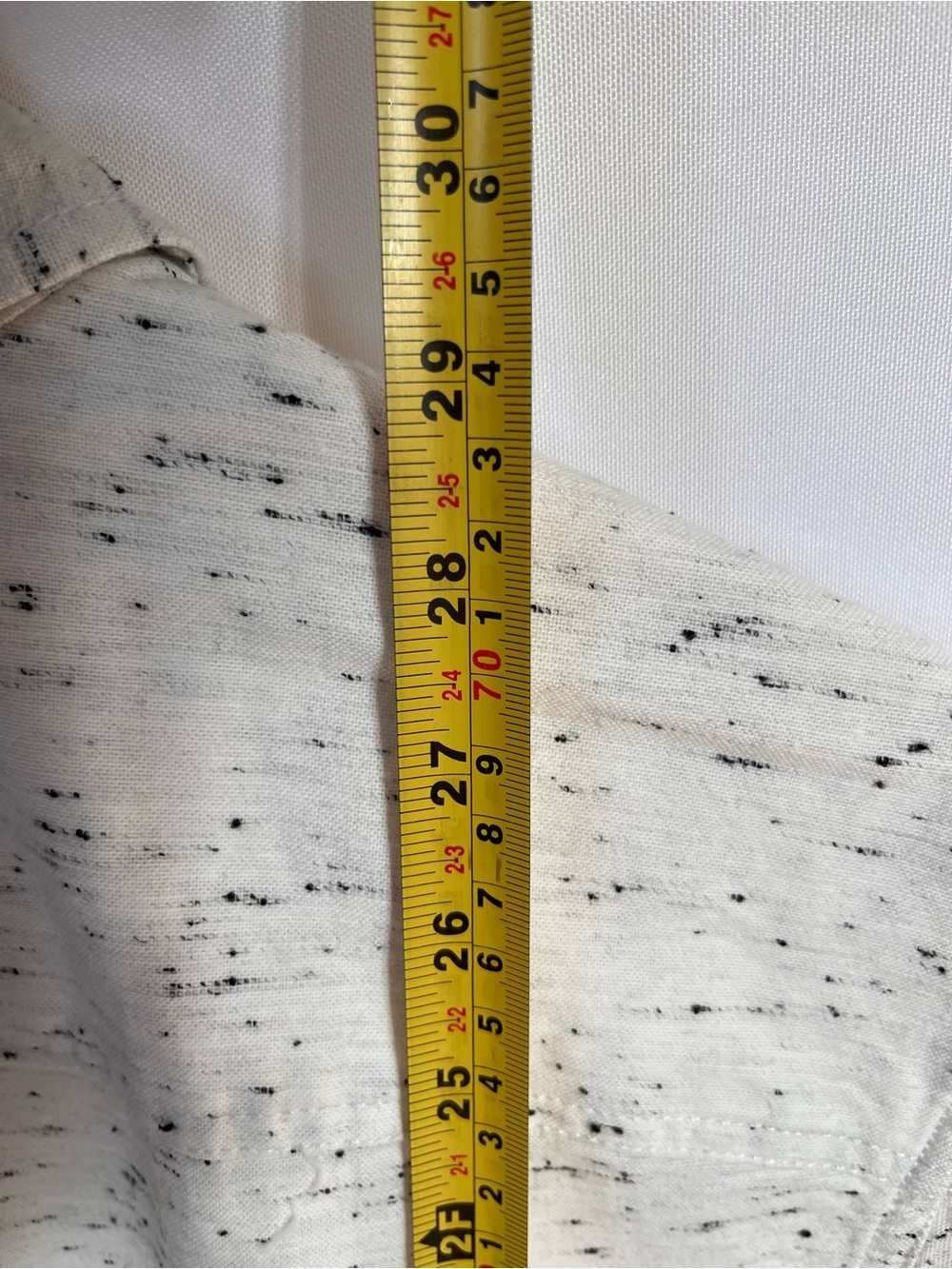 Urban Heritage White Speckled Short Sleeve Button-Down Shirt - Picture 6 of 9